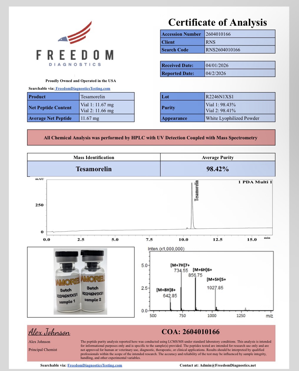 Tesamorelin 10mg - Image 2